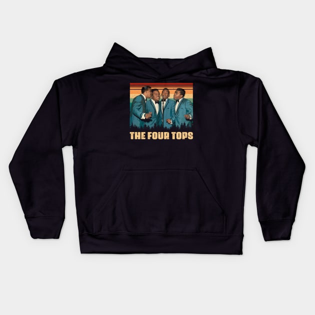 Soul Symphony Threads Let The Four Band Elevate Your Everyday Look Kids Hoodie by Thunder Lighthouse